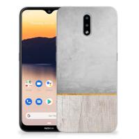 Nokia 2.3 | Bumper Hoesje | Wood Concrete