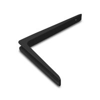 Planksteunen / plankdragers zwart gelakt aluminium 30 x 20 cm tot 80 kilo - thumbnail