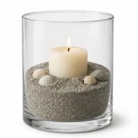 Rayher decoratie zand - 650ml - lichtgrijs - hobby zandkorrels - sierzand