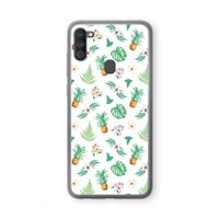 Ananas bladeren: Samsung Galaxy A11 Transparant Hoesje