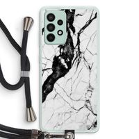 Witte marmer 2: Samsung Galaxy A52s 5G Transparant Hoesje met koord