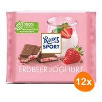 Ritter Sport - Aardbei Yoghurt - 12x 100g