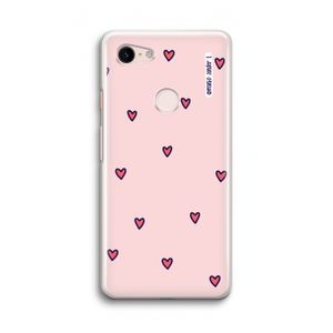Hartjes: Google Pixel 3 Transparant Hoesje