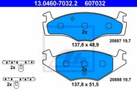 Remmenset, remschijf ATE, Remschijftype: Geventileerd: , Inbouwplaats: Vooras, u.a. für VW, Seat - thumbnail