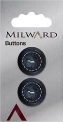 Milward Knoop met Werkje Blauw 20mm (2 stuks)