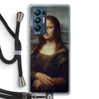 Mona Lisa: Oppo Find X3 Neo Transparant Hoesje met koord
