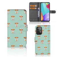 Samsung Galaxy A52 | Telefoonhoesje | Met pasjeshouder | Pups