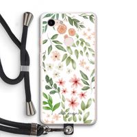 Botanical sweet flower heaven: Pixel 3 XL Transparant Hoesje met koord