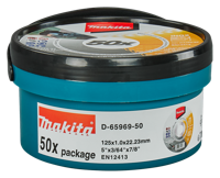 Makita Doorslijpschijf 125X1,0mm RVS - D-65969-50