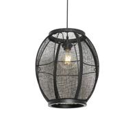 QAZQA Oosterse hanglamp zwart 35 cm - Rob - thumbnail