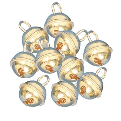 Raher Hobby metalen belletjes - met oog - goud - 15 mm - knutsel materiaal