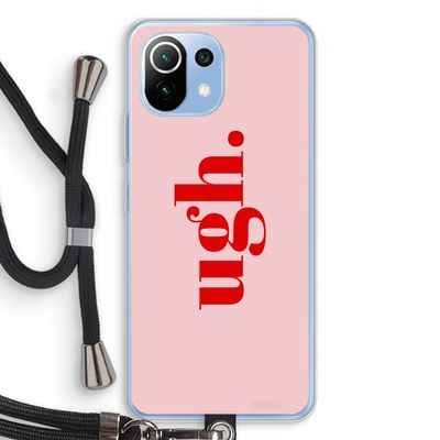 Ugh: Xiaomi Mi 11 Lite Transparant Hoesje met koord