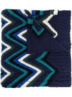 Missoni écharpe à motif zig-zag brodé - Bleu - thumbnail