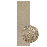 VidaXL Vloerkleed zizur beige binnen en buiten 80x250 cm jute look