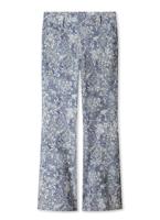Helena Hart 7308deni - Flair Print Deni Flared Marine