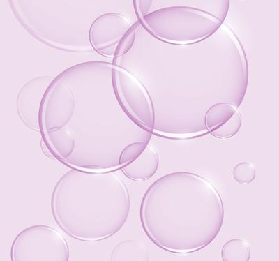 Roze bubbels kinder behang