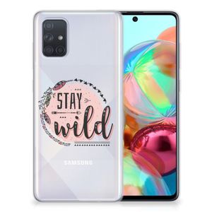 Samsung Galaxy A71 Telefoonhoesje met Naam Boho Stay Wild