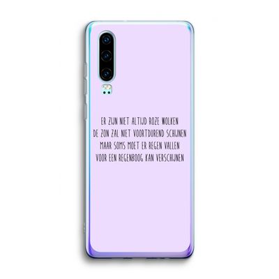 Regenboog: Huawei P30 Transparant Hoesje