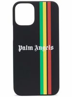 Palm Angels coque d'iPhone 12 Mini à rayures - Noir - thumbnail