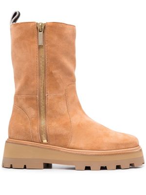 Jimmy Choo bottes Bayu à semelle épaisse - Tons neutres