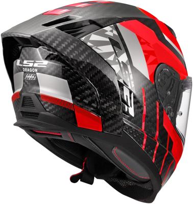 LS2 integraalhelm ff807 dragon trax helmet ff807 dragon trax m red/grey