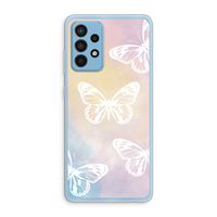 White butterfly: Samsung Galaxy A52 Transparant Hoesje