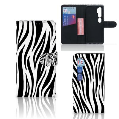 Xiaomi Mi Note 10 Pro | Telefoonhoesje | Met pasjeshouder | Zebra