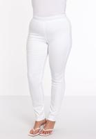 Yoek Jegging slim-fit WHITE | Wit | Maat 56
