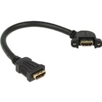 Delock 85101 Kabel HDMI A female > HDMI A female paneelmontage 110° schuin 25cm