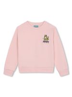 Kenzo Kids sweat en coton à imprimé Kotora - Rose - thumbnail