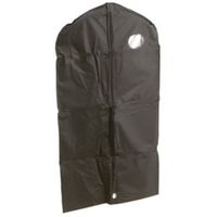 Zwarte beschermhoes voor kleding/kleren 60 x 160 cm   - - thumbnail