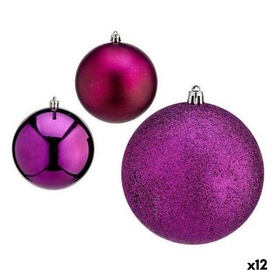 Set kerstballen Krist+ 00835 00835 Paars Plastic (12 Stuks)