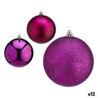 Set kerstballen Krist+ 00835 00835 Paars Plastic (12 Stuks)