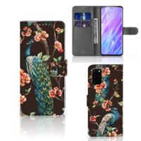 Samsung Galaxy S20 Plus | Telefoonhoesje | Met pasjeshouder | Pauw met Bloemen