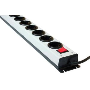 Kaiser 1001/10ZL NR639 Kaiser Heavy Duty PDU Stekkerdoos met Schakelaar - 10x Sockets