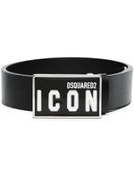 DSQUARED2 ceinture Icon en cuir - Noir