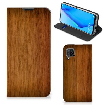 Huawei P40 Lite Book | Wallet Case | Donker Hout