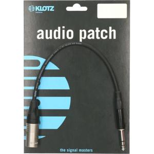 Klotz M1MS1K0030 microfoonkabel 3p XLR male - 6.35 mm jack 0.3 m