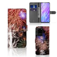 Samsung Galaxy S20 Ultra | Wallet Case | met Pasjes | Vuurwerk