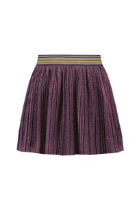 Like Flo Meisjes rok plisse glitter - Holly - Grape