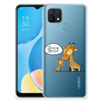 OPPO A15 Telefoonhoesje met Naam Giraffe - thumbnail