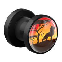 Tunnel met Afrikaans design Acryl Tunnels & Plugs - thumbnail