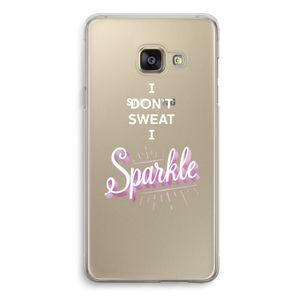Sparkle quote: Samsung Galaxy A3 (2016) Transparant Hoesje