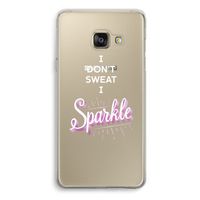Sparkle quote: Samsung Galaxy A3 (2016) Transparant Hoesje