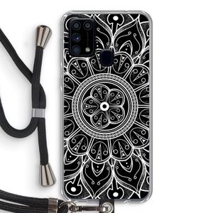 Roses Are Red: Samsung Galaxy M31 Transparant Hoesje met koord