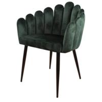 DS4U Flower eetkamerstoel velvet groen