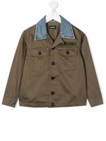 Diesel Kids veste à patch logo - Vert