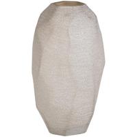 Vaas Bolia - zandkleur - 36,5xØ19 cm - Leen Bakker