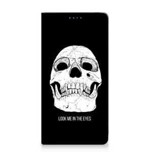 Mobiel BookCase Samsung Galaxy A51 Skull Eyes