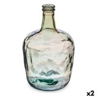 Decoratieve fles Gift Decor 2255/08-CH 2255/08-CH Champagne Soepel 8 L 19,5 x 35,5 x 19,5 cm Decoratie (2 Stuks)